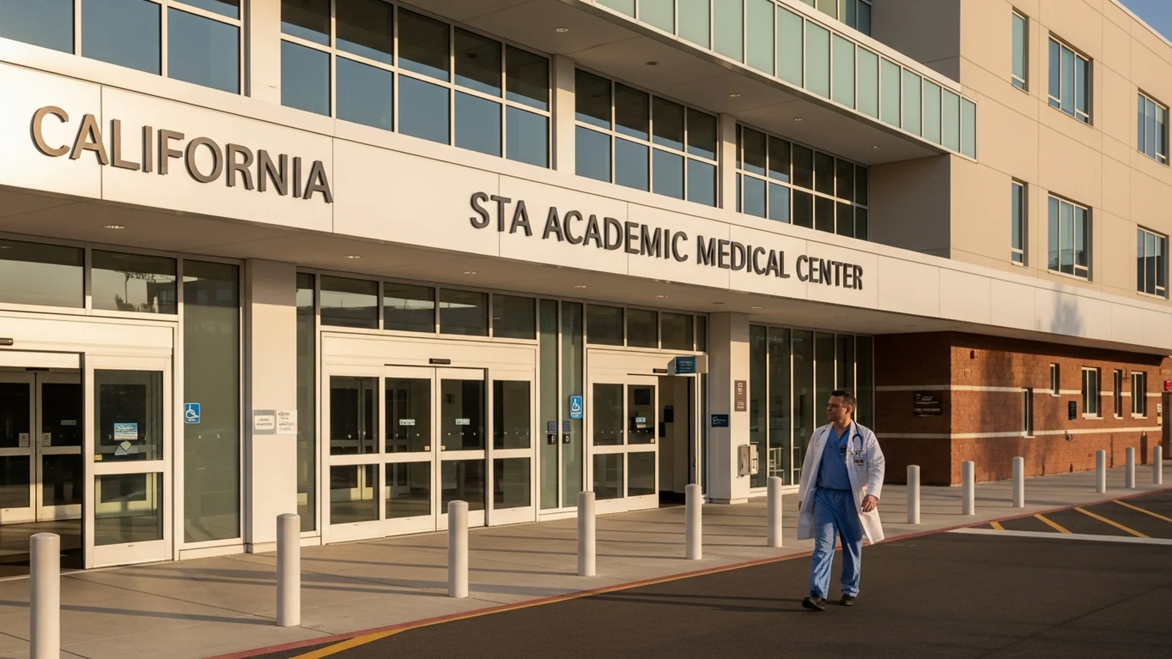 Anesthesiologist salary in California: anesthesiologist reviewing a compensation contract at a sleek office desk
