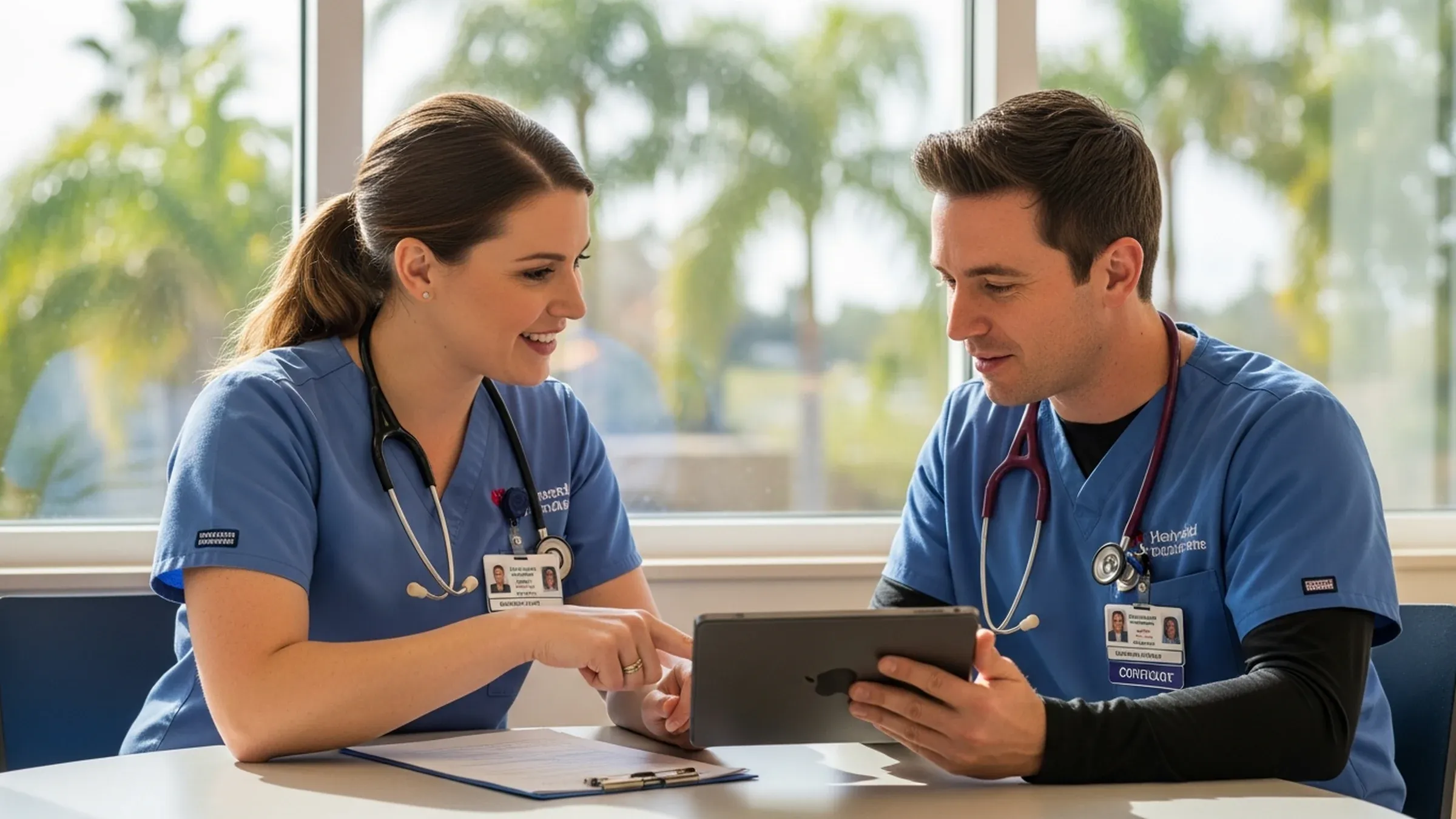 CRNA salary in California: premium California surgery center exterior in warm daylight